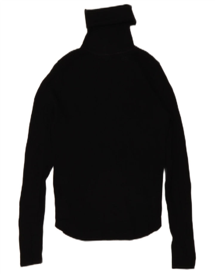 Pulover pentru femei cu gât rulat Zara UK 8 mic, negru, viscoză