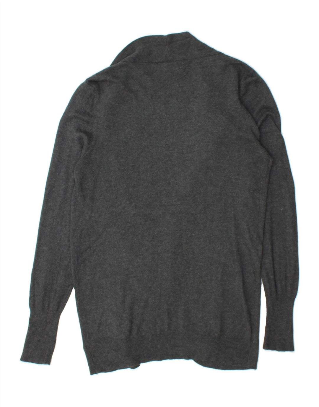 MOSSIMO Womens Longline Cardigan Sweater UK 12 Medium Grey Nylon Vintage Mossimo and Second-Hand Mossimo from Messina Hembry 