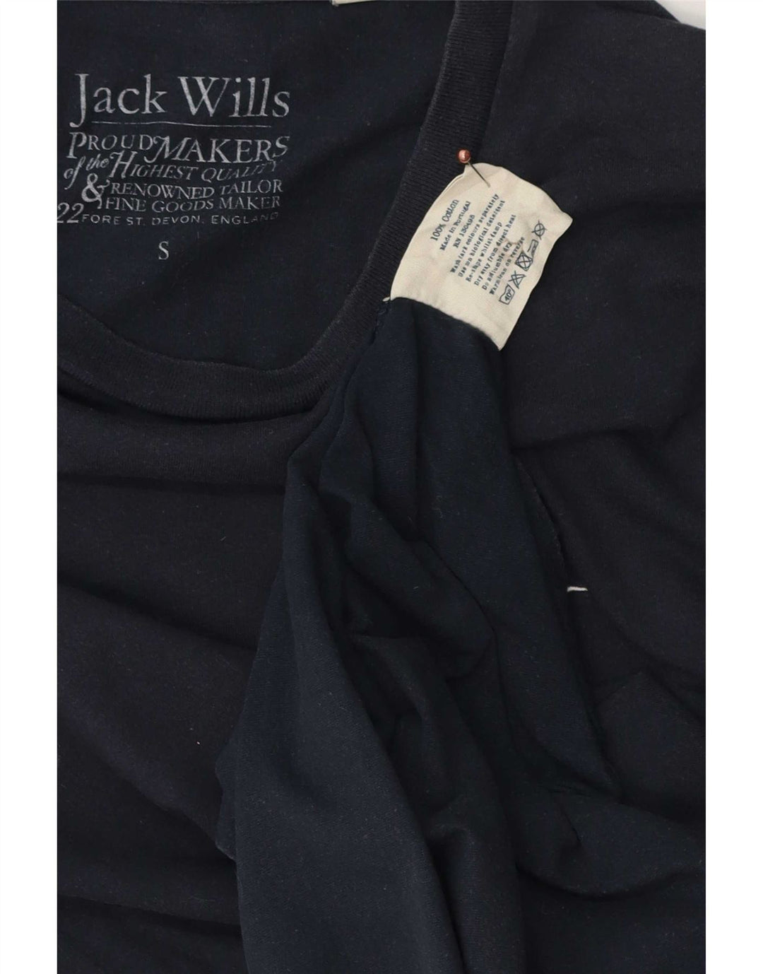 Tricou Jack Wills pentru bărbați Top mic din bumbac bleumarin