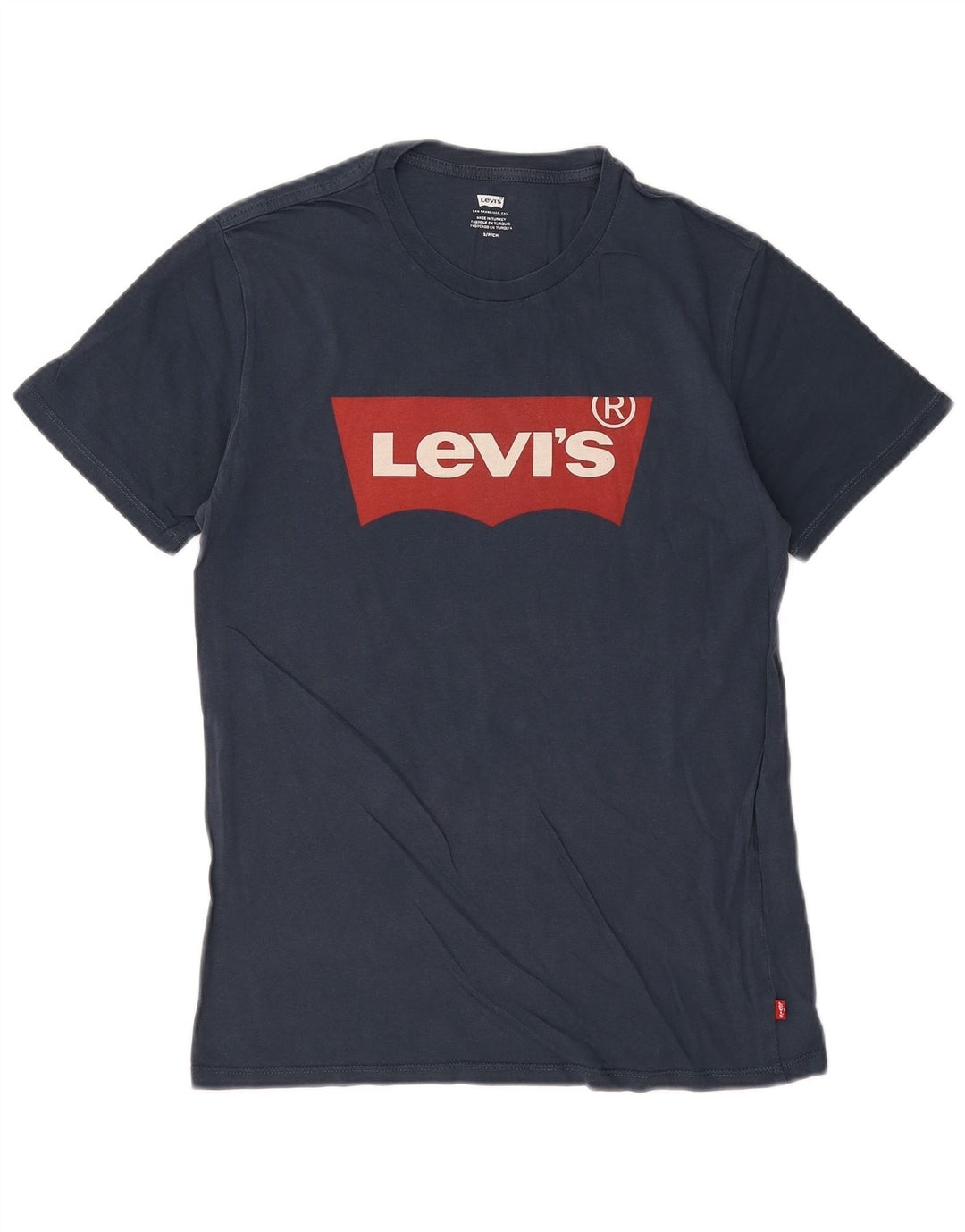 Tricou grafic pentru bărbați Levi's Top mic din bumbac bleumarin