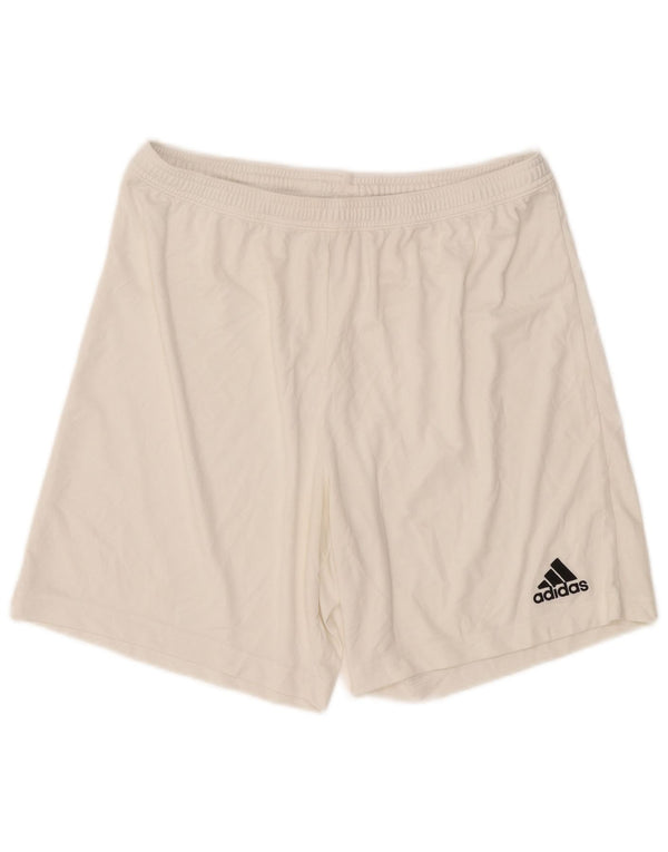 Pantaloni scurți Adidas Aeroready Sport XL, alb, poliester