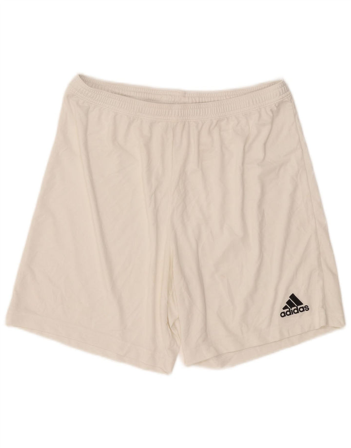 Pantaloni scurți Adidas Aeroready Sport XL, alb, poliester