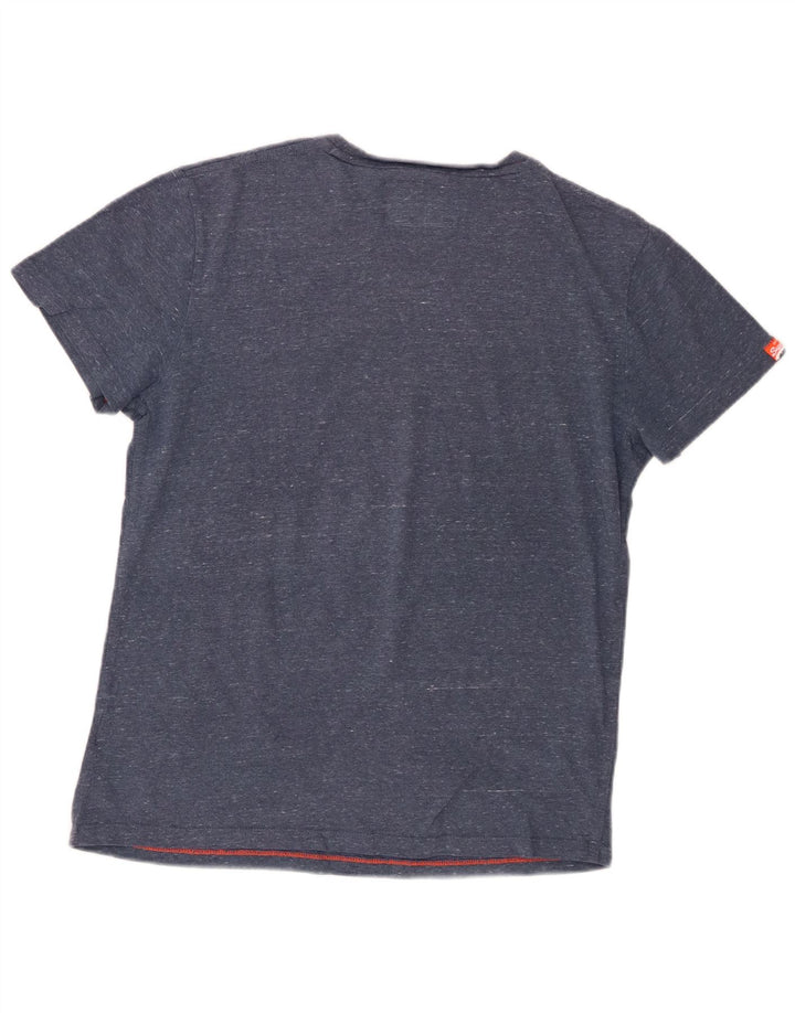 Tricou Superdry pentru bărbați Top mare din bumbac cu pete albastre