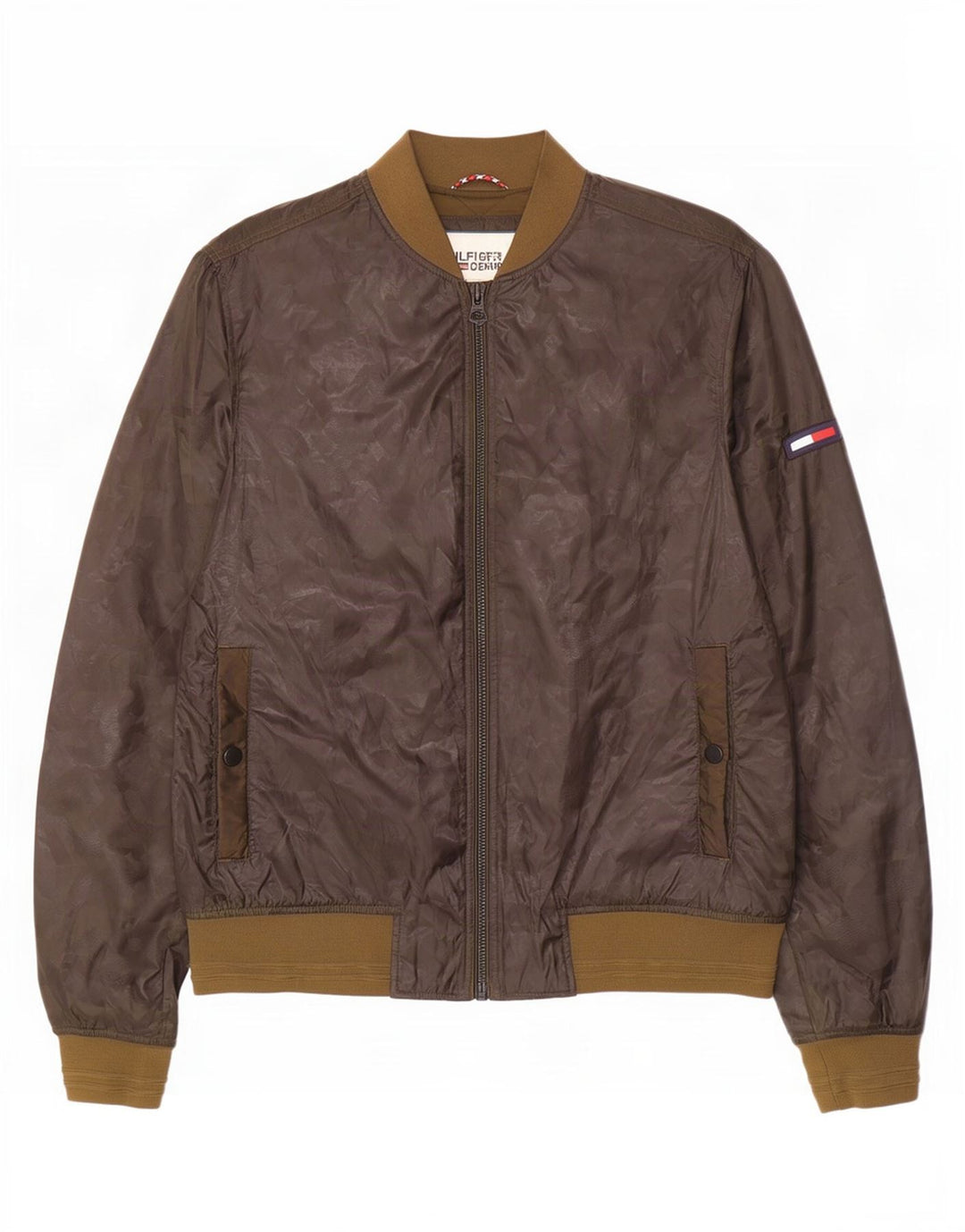 Jachetă bomber pentru bărbați Tommy Hilfiger UK 38 Poliester kaki mediu