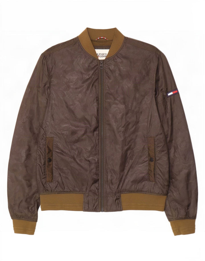 Jachetă bomber pentru bărbați Tommy Hilfiger UK 38 Poliester kaki mediu