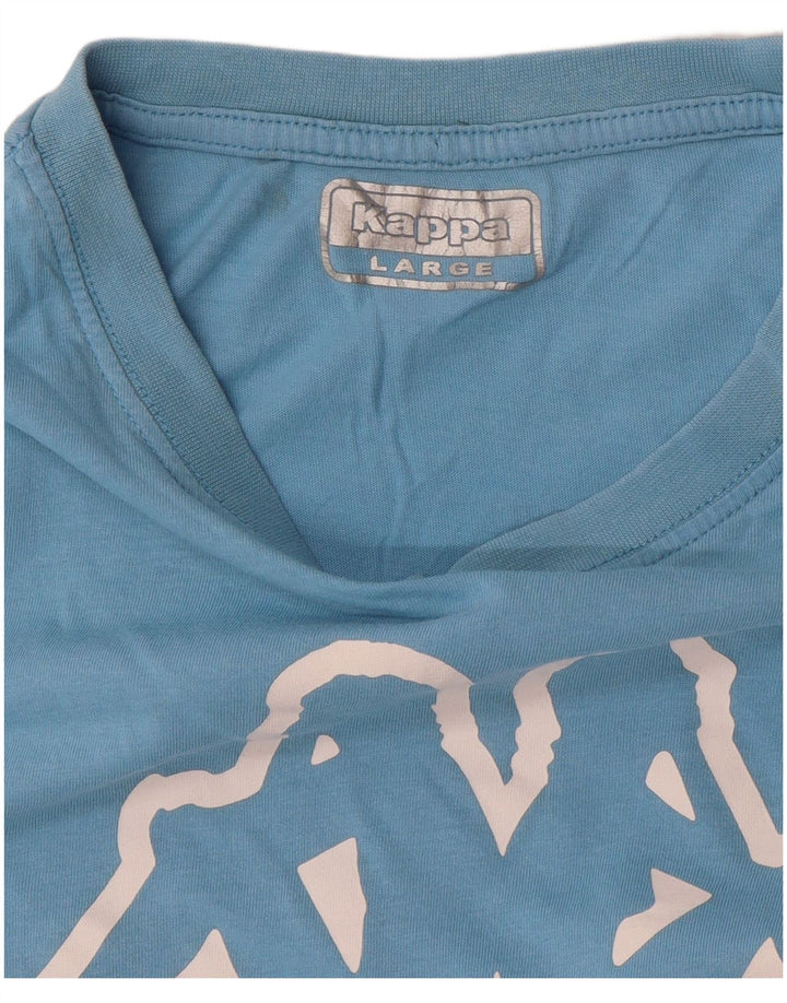Tricou grafic pentru bărbați Kappa Top mare albastru