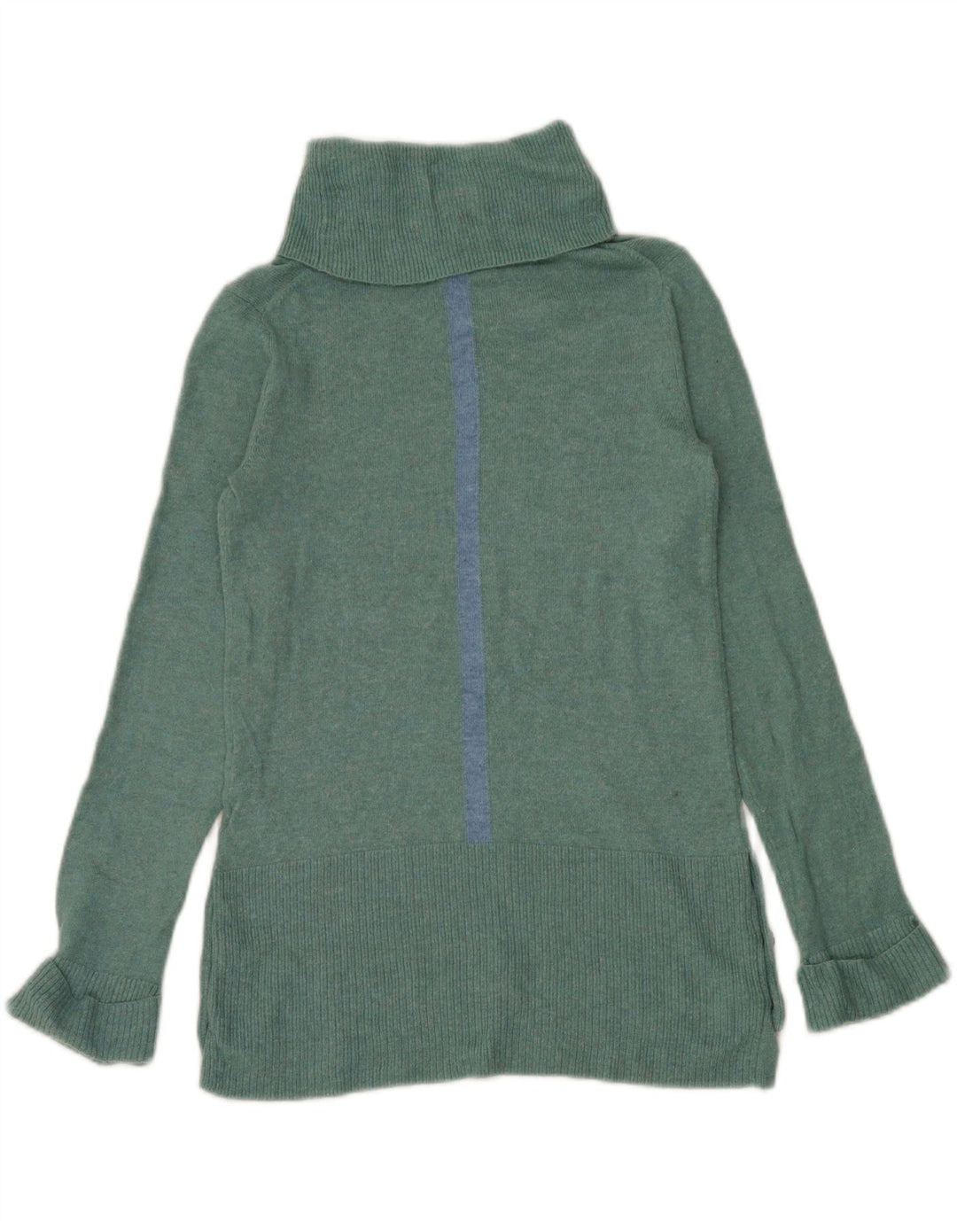 White Stuff Pulover cu gât rulat pentru femei UK 8 Small Green Nylon