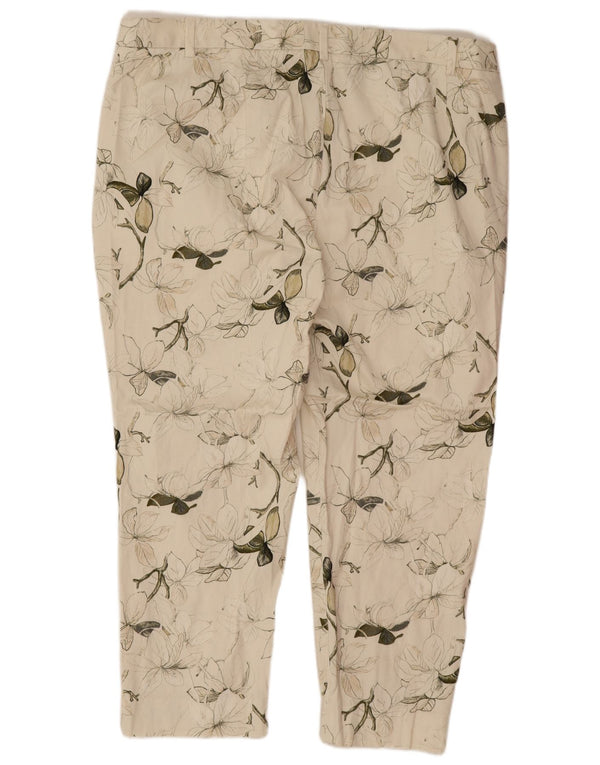 Pantaloni de costum pentru femei cu talie înaltă Marks & Spencer UK 20 2XL W38 L25 alb cadru