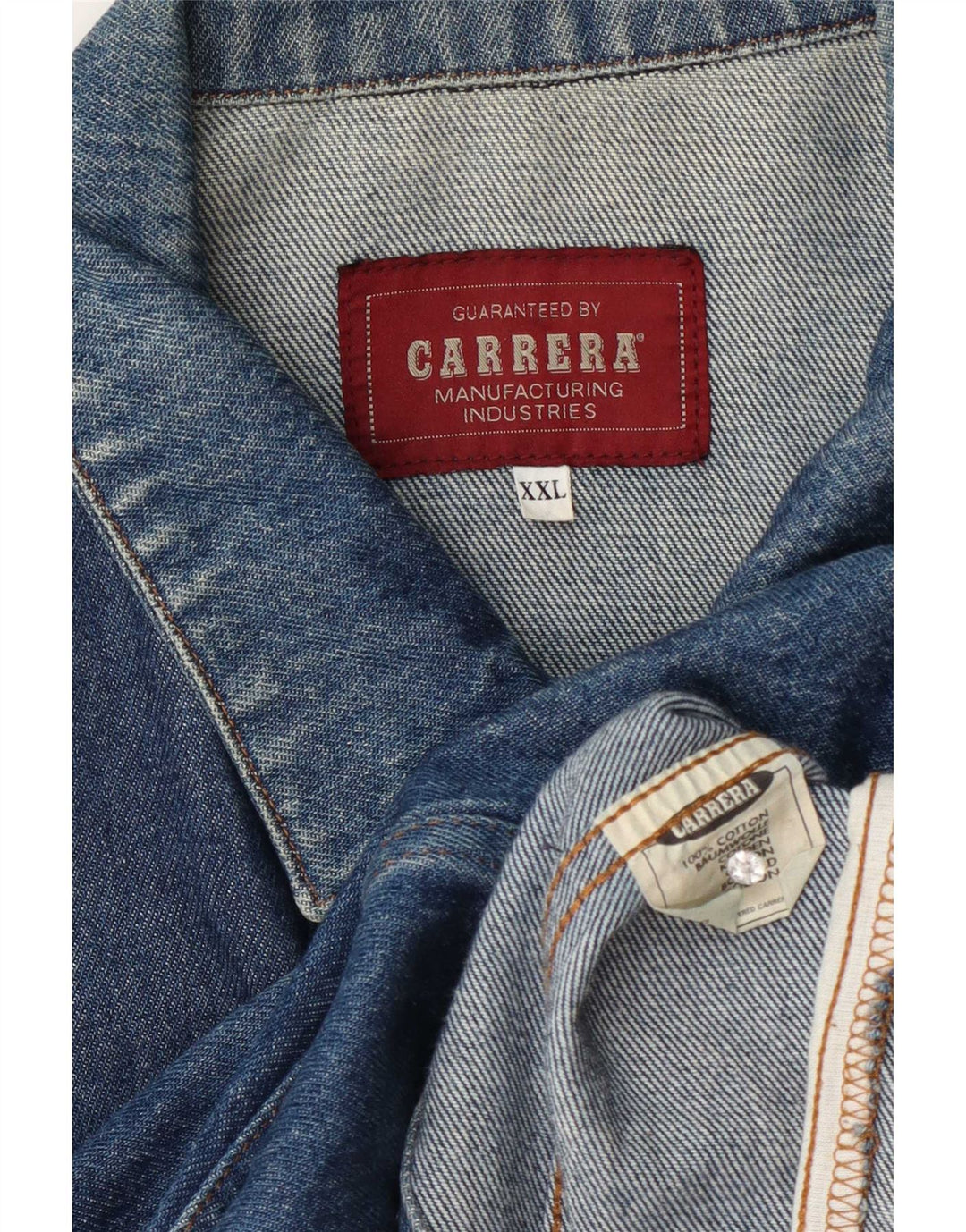 Jachetă de blugi pentru bărbați Carrera UK 44 2XL Bumbac albastru
