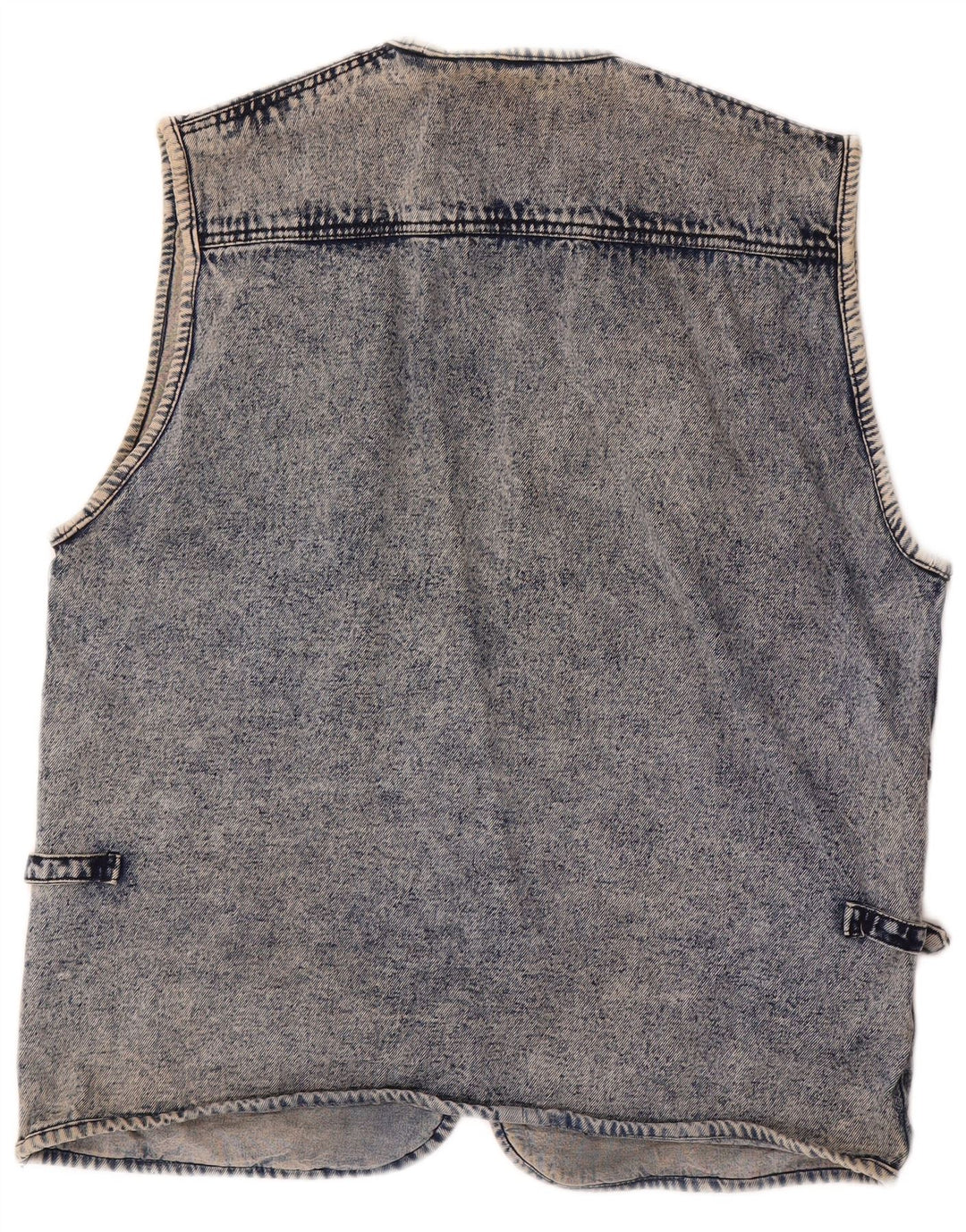Gilet Vintage pentru bărbați din denim UK 40 Large Blue