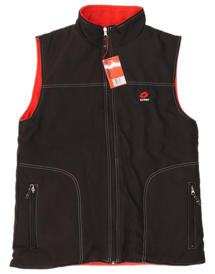 Gilet reversibil pentru bărbați Lotto UK 40 Poliester negru mare