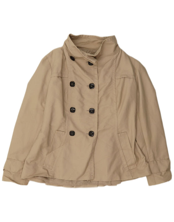 Trenci scurt pentru femei Zara UK 18 XL Bej