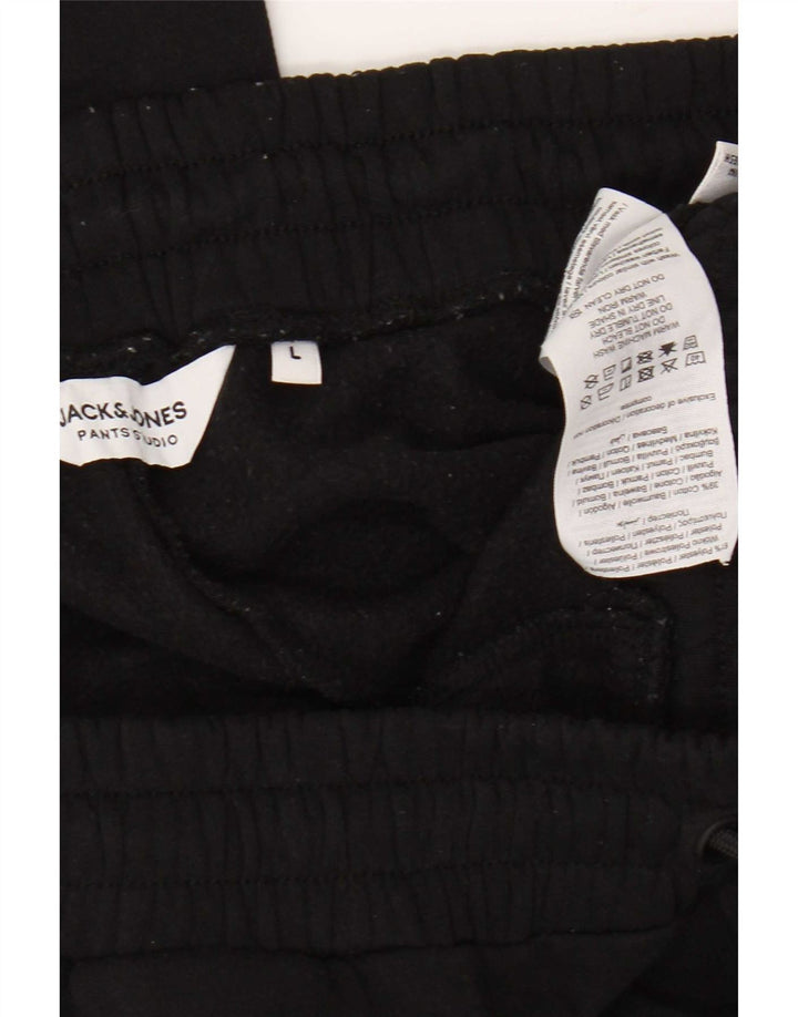 Jack & Jones Pantaloni de trening pentru bărbați Pantaloni de jogging Mari Poliester negru