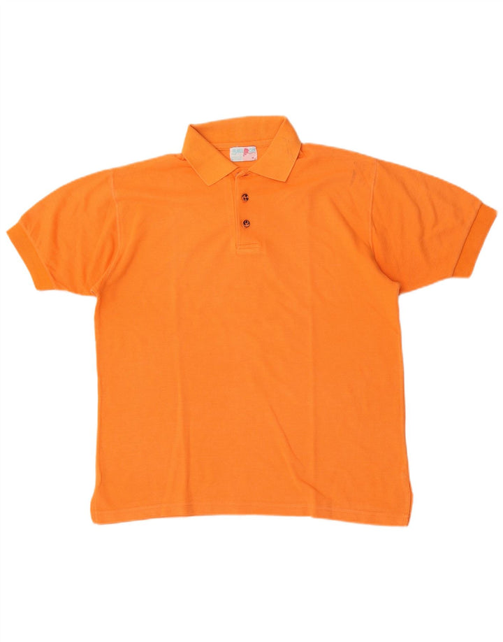 Ball On Tricou Polo pentru bărbați, bumbac portocaliu mediu