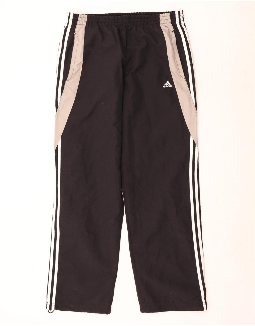 Pantaloni de trening pentru bărbați Adidas, mari, negru, poliester color bloc