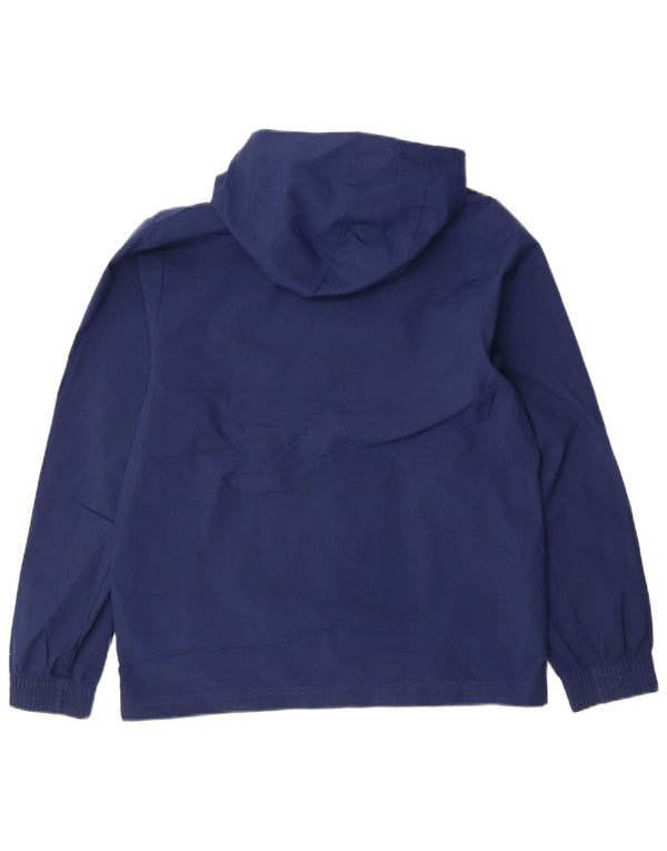Adidas Boys Hooded Rain Jacket 13-14 Years Navy Blue