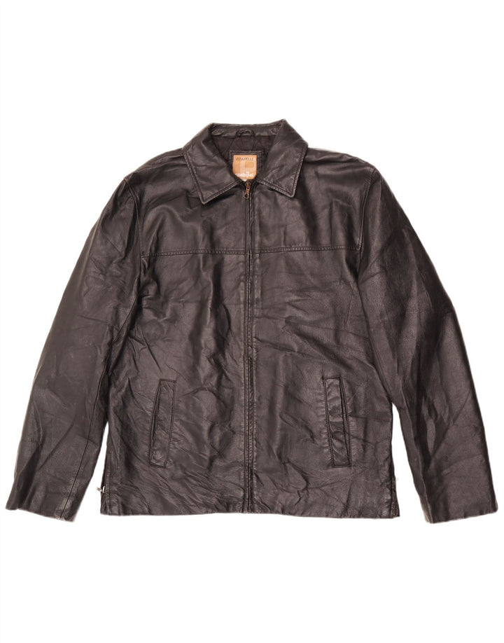 Jachetă de piele pentru bărbați Conbipel UK 38 Medium Black Leather