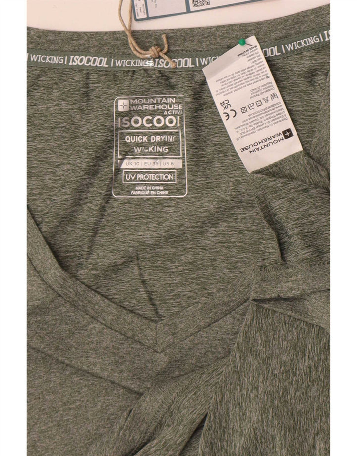 Tricou pentru femei Mountain Warehouse Top UK 10 Small Green Flecked Polyester