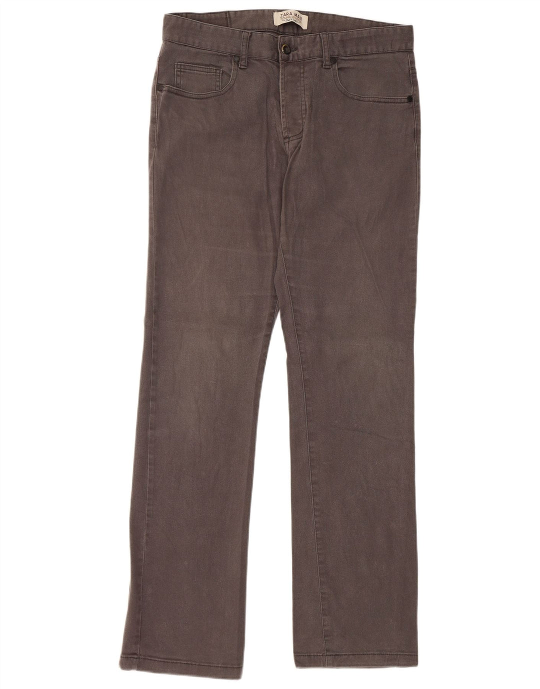 Pantaloni casual drepti pentru bărbați ZARA EU 40 Medium W31 L31 Gri