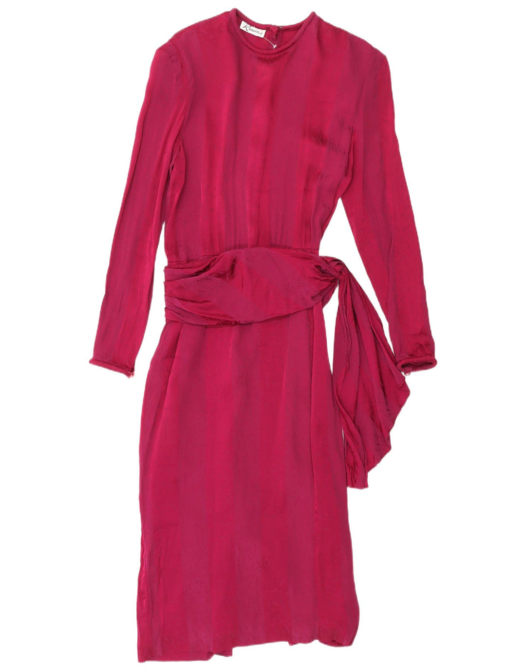 Rochie maxi cu maneci lungi pentru femei Rouie UK 12 Medium Red Acetat