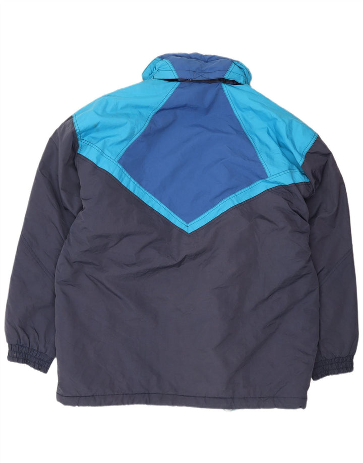 Jachetă de schi pentru bărbați cu glugă Brugi IT 52 XL bleumarin din poliamidă color bloc