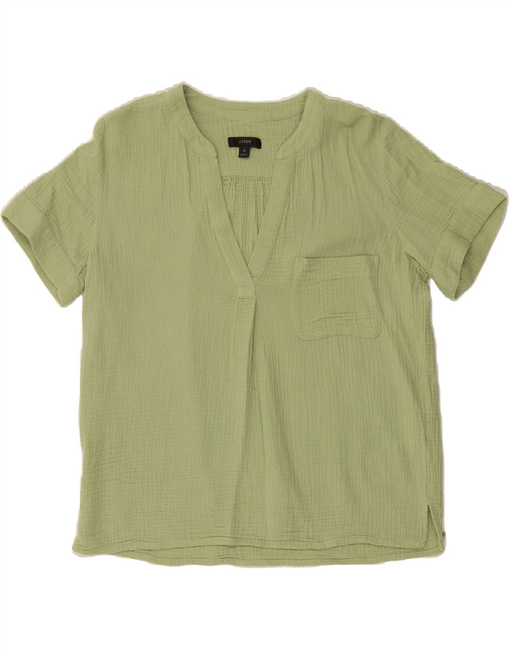 J. CREW Womens Oversized Blouse Top UK 10 Small Green Vintage J. Crew and Second-Hand J. Crew from Messina Hembry 