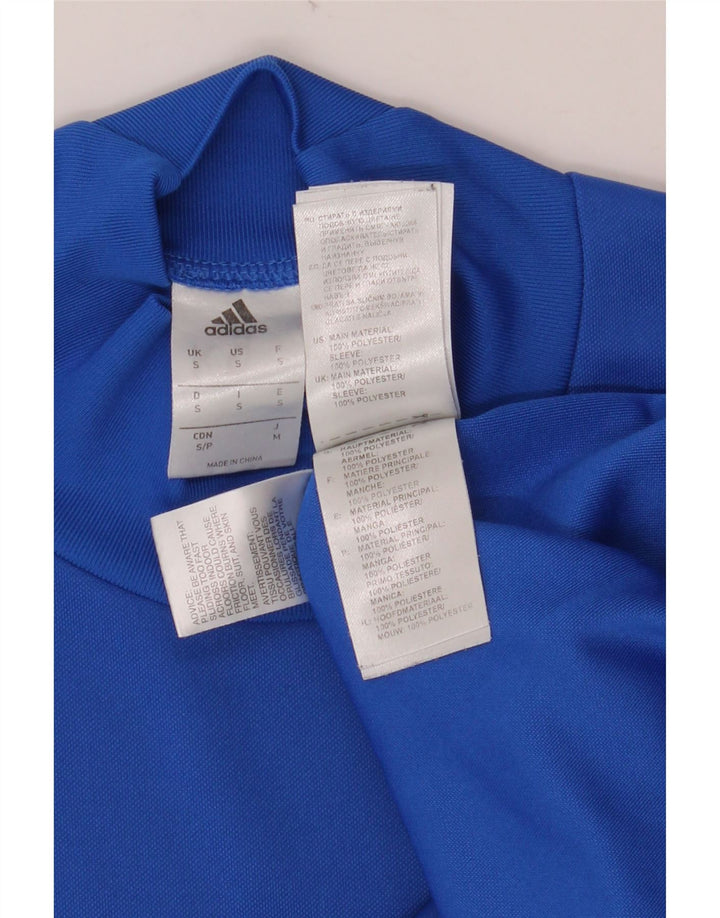 Top ADIDAS pentru bărbați cu mânecă lungă, poliester albastru mic