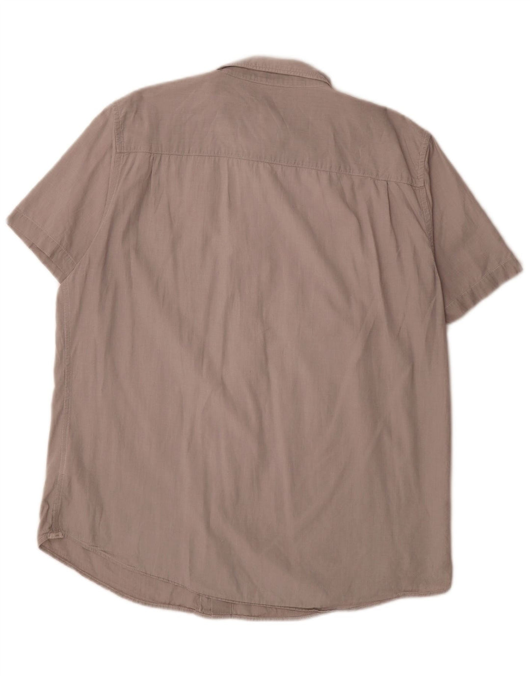 LEE Mens Short Sleeve Shirt 2XL Grey Cotton