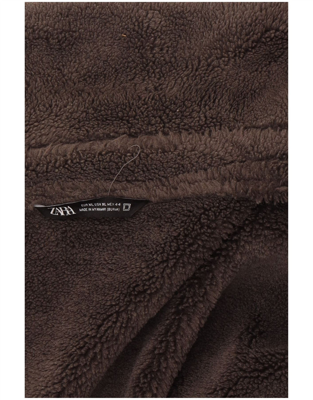 Jachetă Sherpa pentru bărbați Zara UK 42 XL Poliester gri