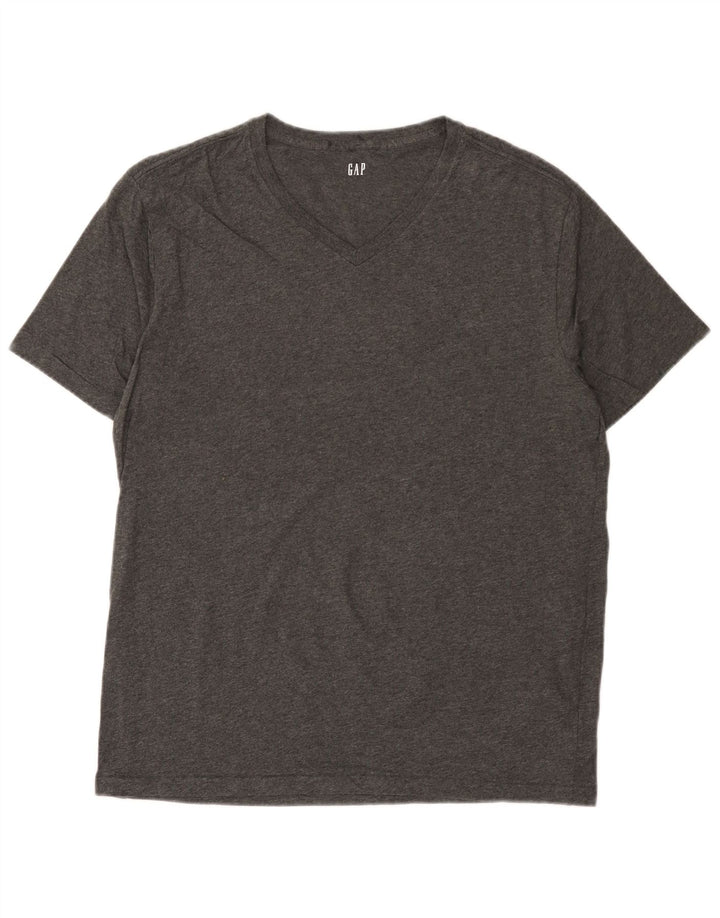 Tricou pentru bărbați Gap Top mare, gri bumbac cu pete