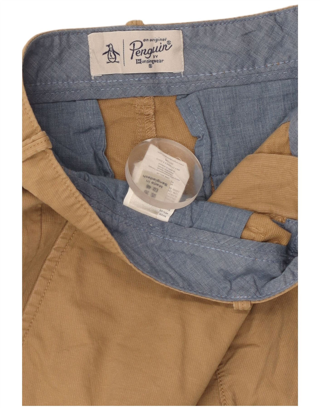 Pantaloni scurți chino pentru bărbați Penguin W30, bumbac mediu bej