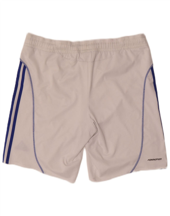 Pantaloni scurți sport Adidas Clima 365 pentru bărbați, poliester alb mediu