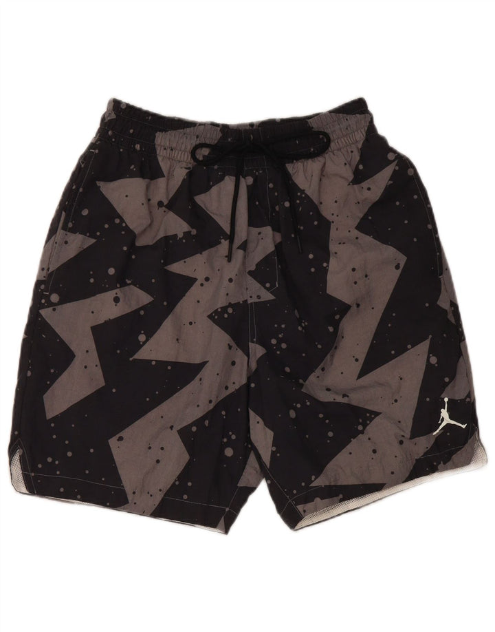 Pantaloni scurți sport Jordan pentru bărbați, nailon geometric, gri mici