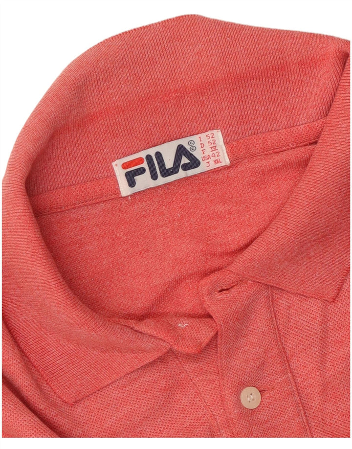 Tricou polo FILA pentru bărbați IT 52 Large Red Flecked