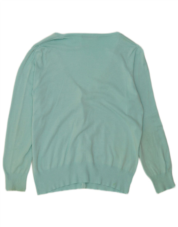 Pulover cardigan pentru femei Marks & Spencer UK 14 mare turcoaz