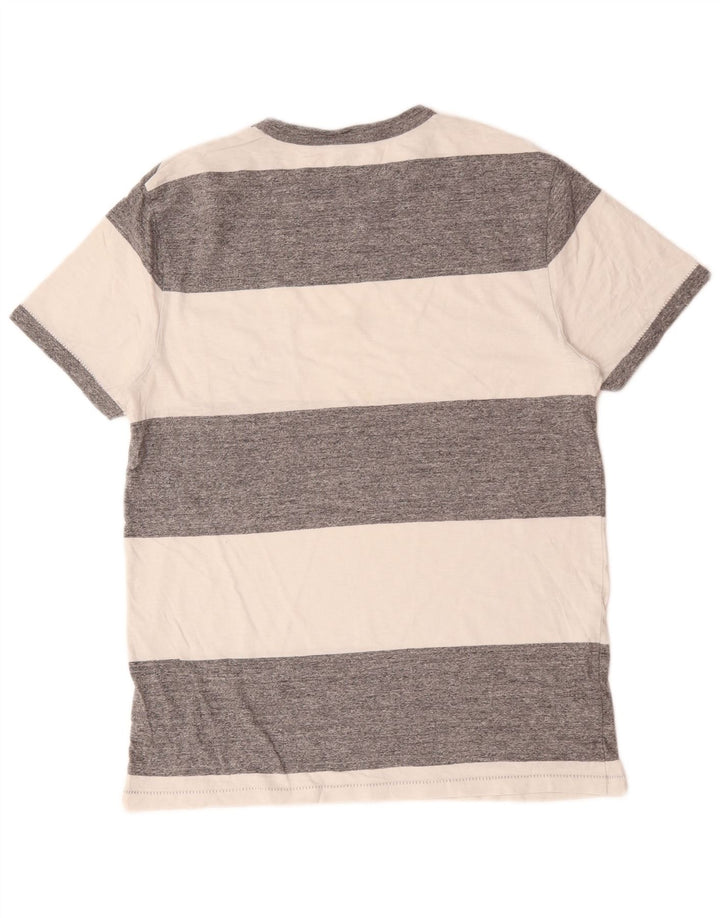 Tricou pentru bărbați J. Crew Top din bumbac cu dungi gri mediu