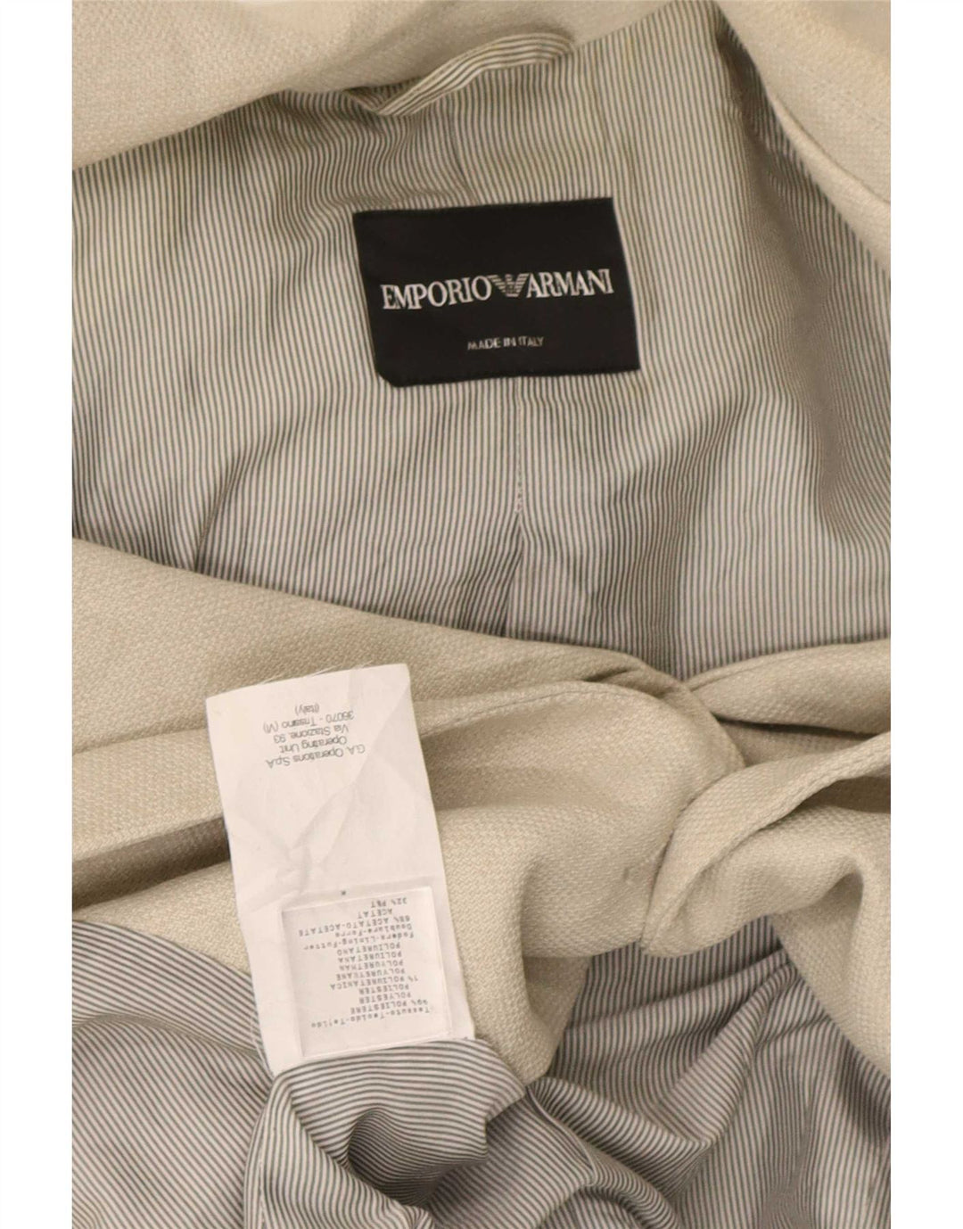 Jachetă pentru femei Emporio Armani cu 2 nasturi IT 40 Poliester gri mic