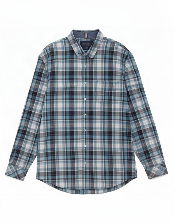 Cămașă pentru bărbați Joules Classic Fit XL Blue Check Bumbac