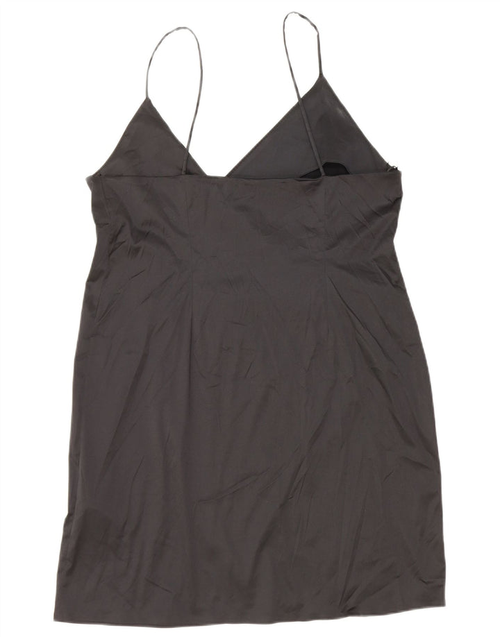 Rochie scurtă pentru femei ZARA UK 12 Poliester negru mediu