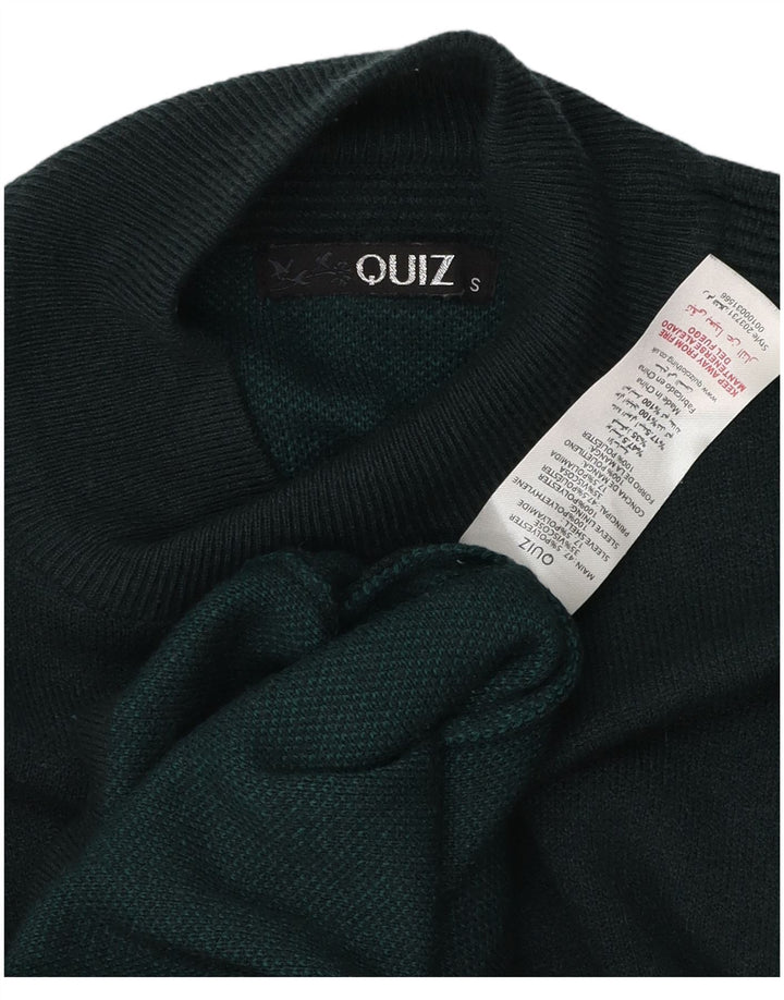 QUIZ Pulover supradimensionat cu gât țestoasă pentru femei UK 10 Small Green