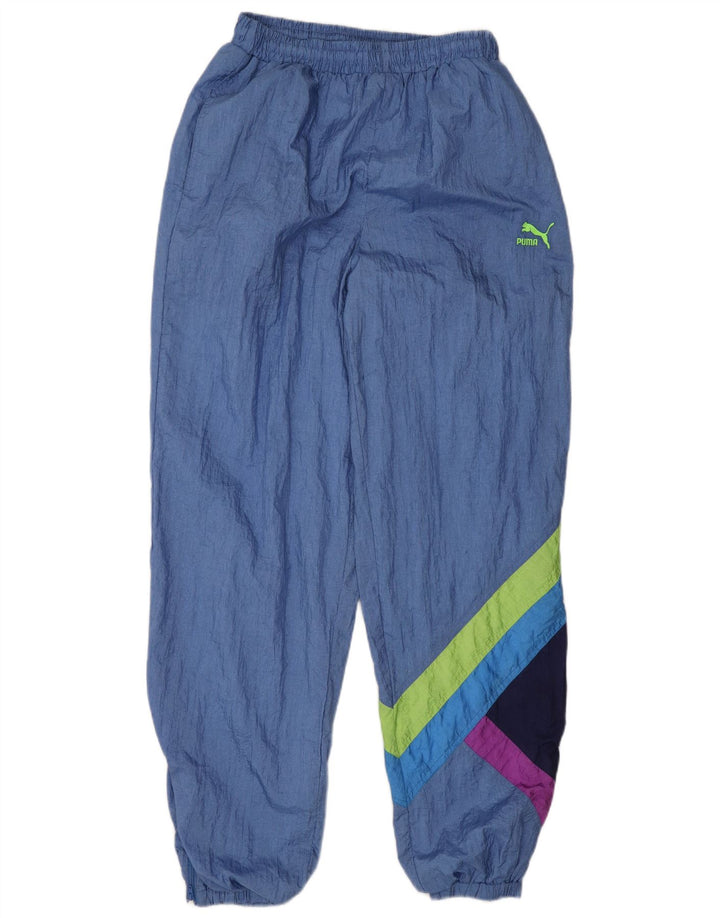 Pantaloni de trening pentru bărbați Puma Pantaloni de jogging, albastru mediu, poliamidă color bloc