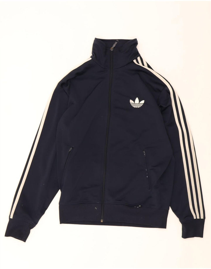 Jachetă de trening pentru bărbați ADIDAS, poliester mediu albastru bleumarin