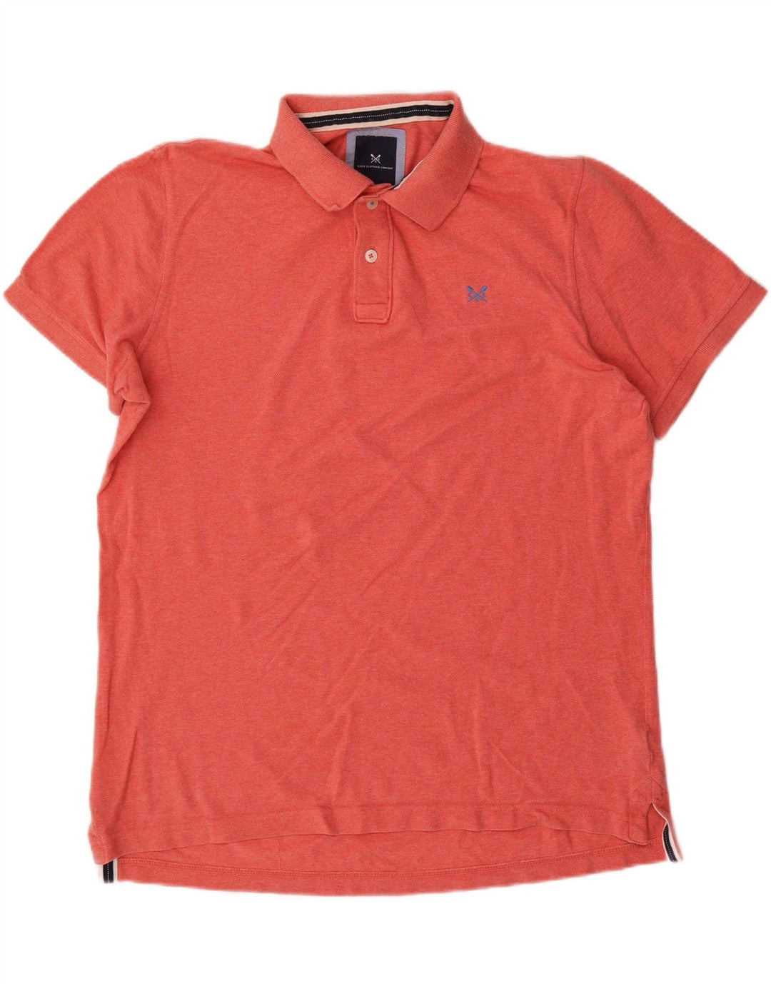 CREW CLOTHING Tricou polo pentru bărbați din bumbac portocaliu mare