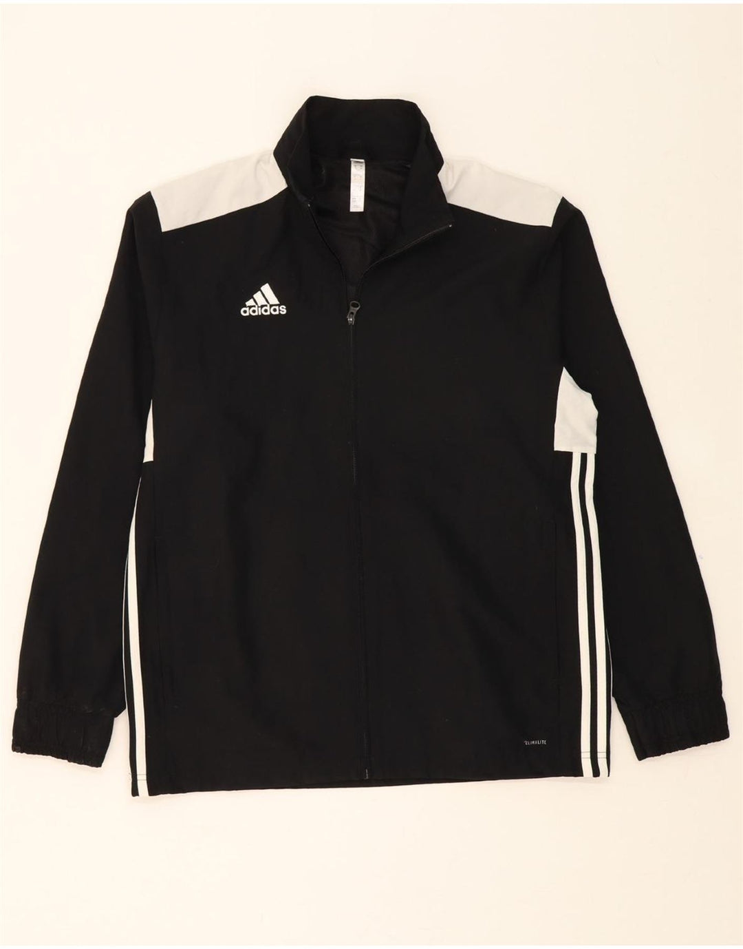 ADIDAS Mens Climalite Tracksuit Top Jacket Medium Black Colourblock Vintage Adidas and Second-Hand Adidas from Messina Hembry 
