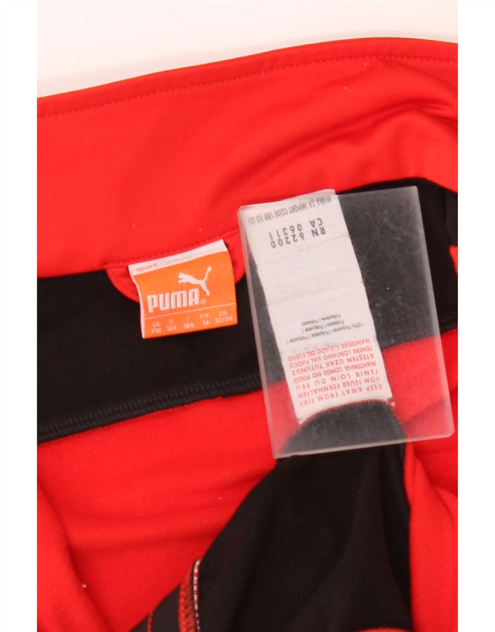 Jachetă de trening pentru băieți PUMA 13-14 ani, poliester color bloc roșu