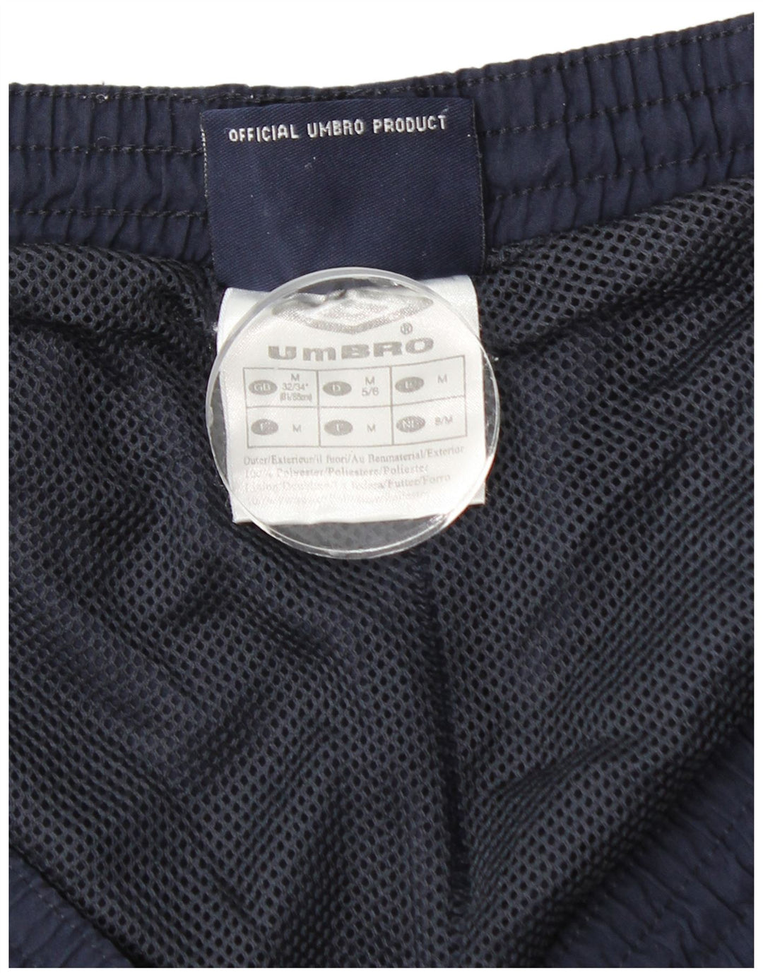 Pantaloni scurți sport grafic Umbro pentru bărbați, medii, albastru, poliester color bloc