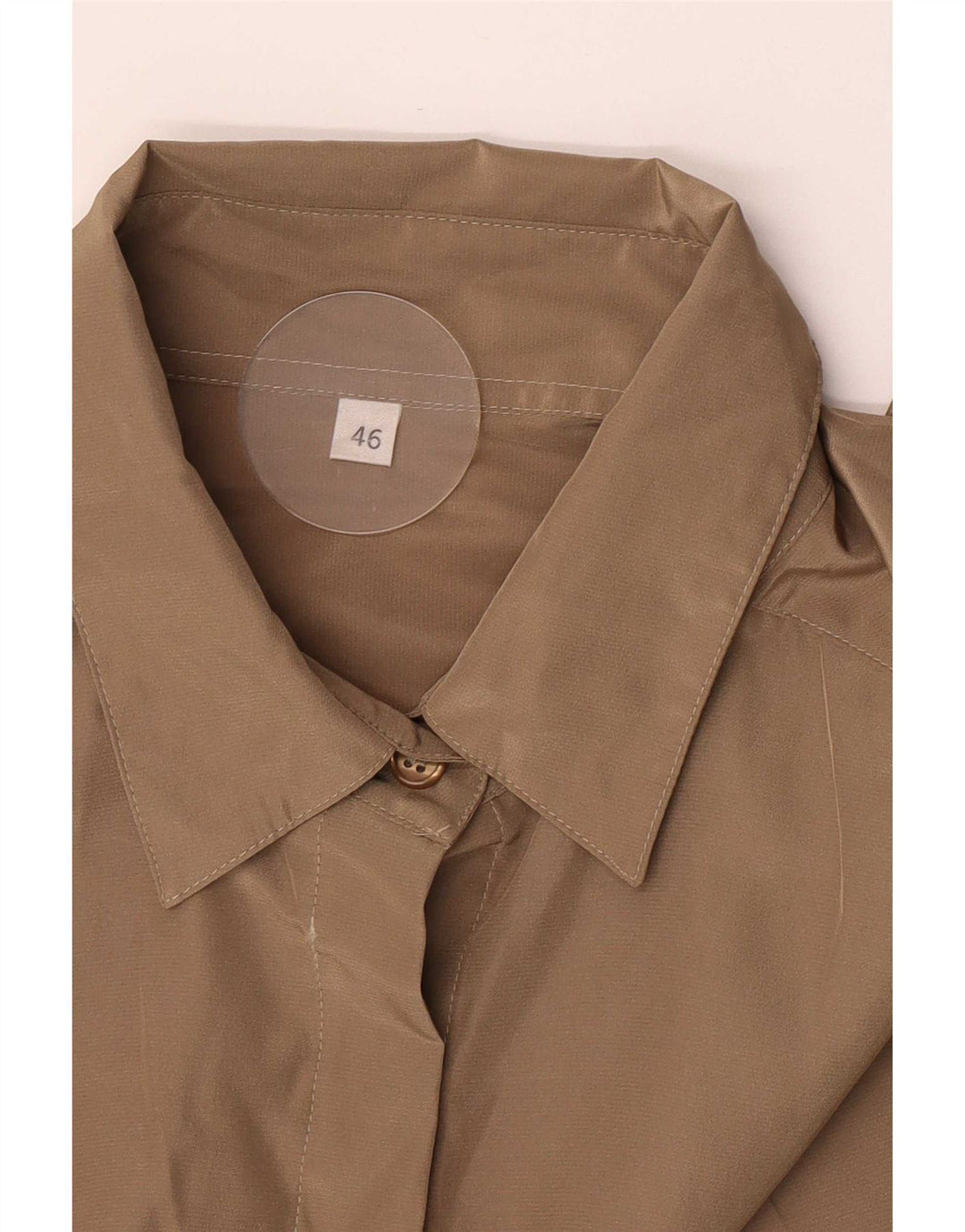Bluză de damă vintage cămașă supradimensionată EU 46 XL kaki