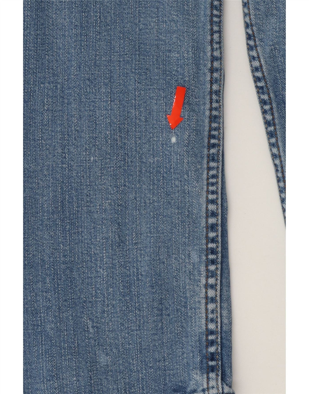 LEVI'S Womens 524 Super Low Straight Jeans W32 L32 Blue Cotton Vintage Levi's and Second-Hand Levi's from Messina Hembry 