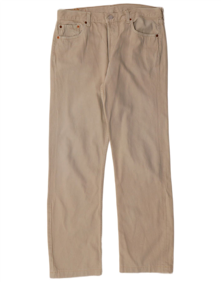 LEVI'S Blugi 501 drepti pentru bărbați W36 L31 bumbac bej