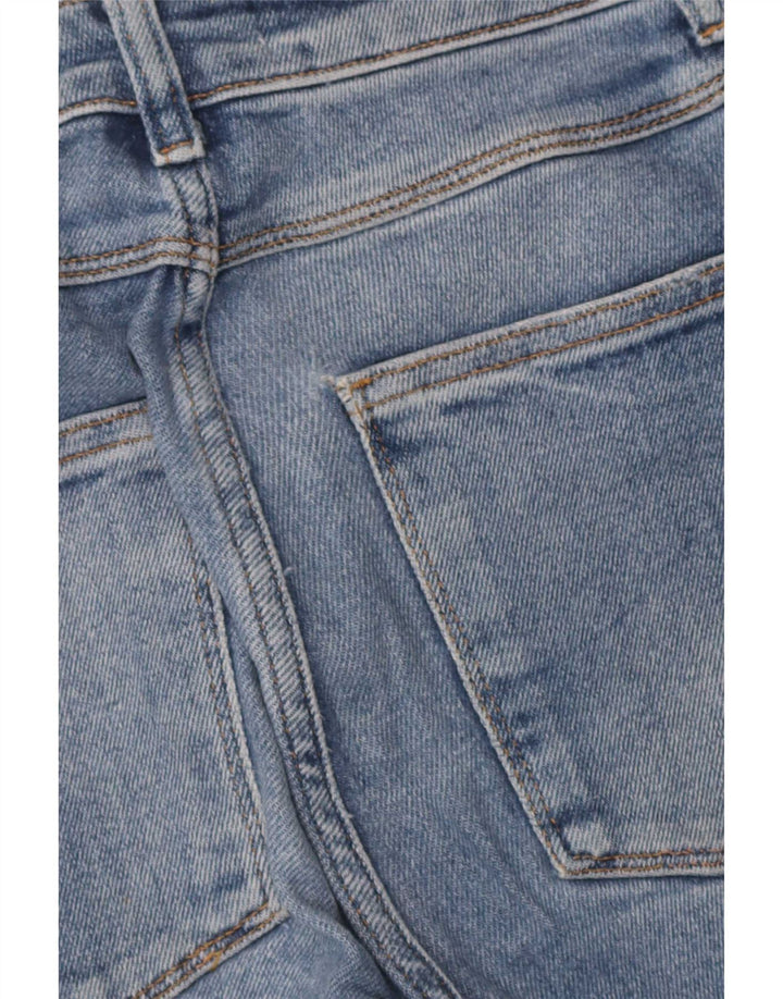 Blugi slim pentru femei Distressed Zara EU 38 Small W28 L26 Albastru